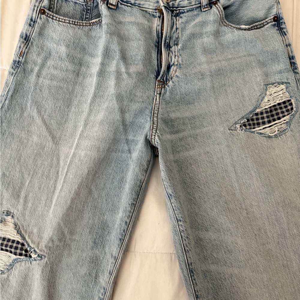 🧡 3 for $20 Abercrombie Kids Light Blue Baggy Jeans